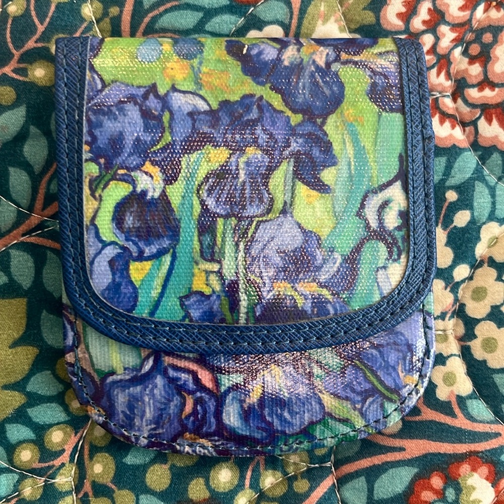 Blue Floral Small Women's Wallet - Floral Print